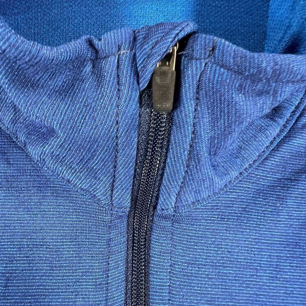 Nike Pullover Wool Shirt Mens Small Blue‎ Long Sleeve 1/4 Zip Running Workout